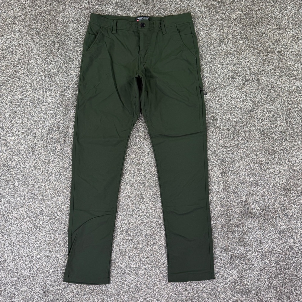 686 Everywhere Multi Shell Pants Mens 32x32 Slim Fit Forest Green Travel Work